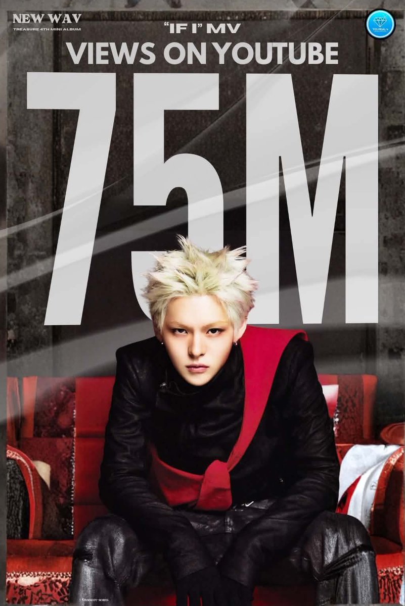 teureals's tweet photo. 🏆[YOUTUBE UPDATE]🏆

TREASURE’s “IF I” MV has now officially surpassed 75 MILLION views on YouTube with 382K likes and 133K comments! 🥳

📢After another 2 hours we've reached another million views. 🥳🥳  Next stop 76M❤️‍🔥
🎯 Today-80M 
Let stream harder! The world needs to know TREASURE more!  Let's get 100M very soon🥳🥳

▶️ https://t.co/2WXd8M8Vqt…

‼️Comment on the M/V using your own language to trend! 

LET'S GET LOUDER TO A NEW WAV❤‍🔥

#TREASURE_NEW_WAV #IF_I
#트레저 #トレジャー  @ygtreasuremaker  @treasuremembers