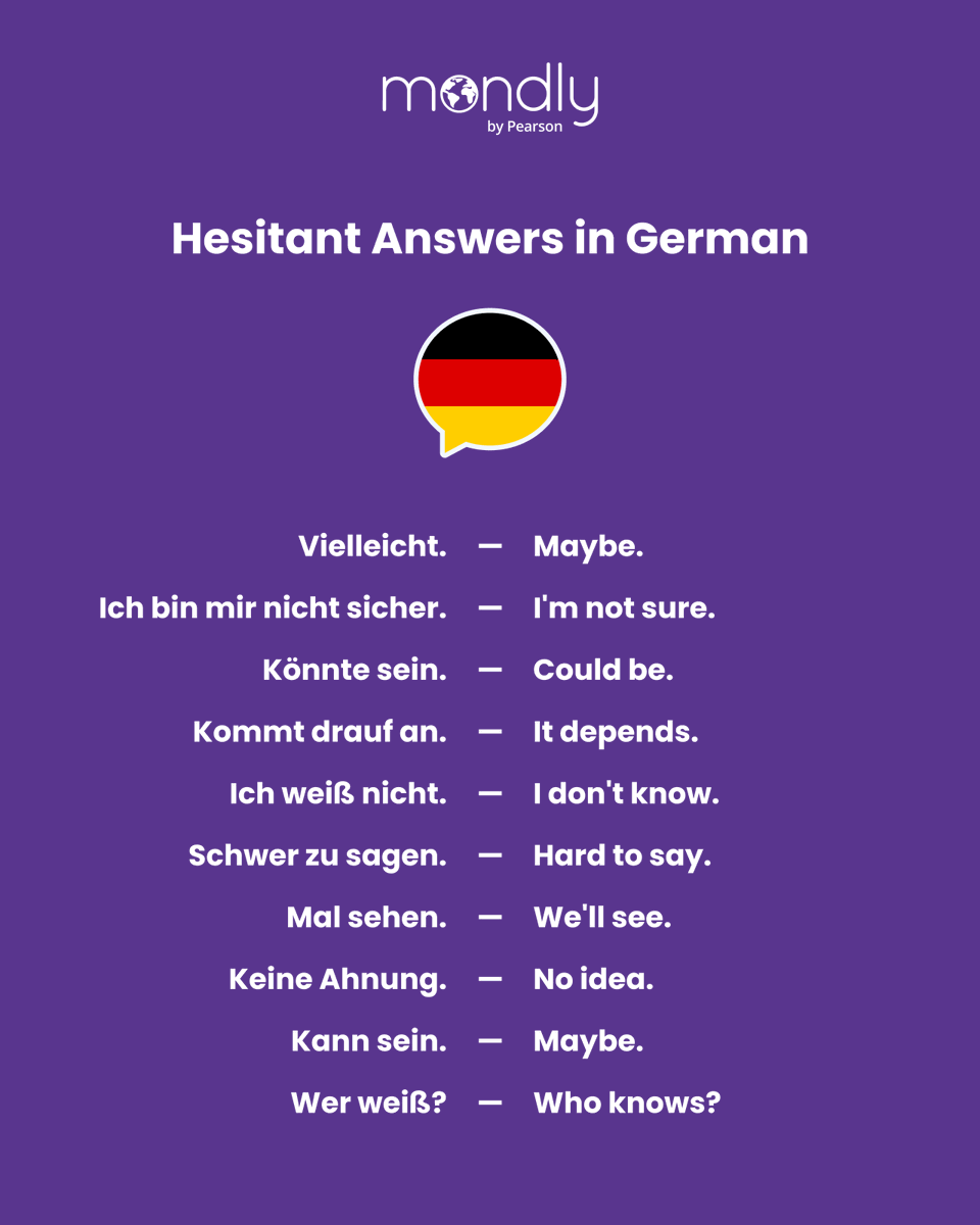 MondlyLanguages's tweet photo. 🇩🇪 German survival kit for indecisive people 😅 https://t.co/4SpAzf3IUz