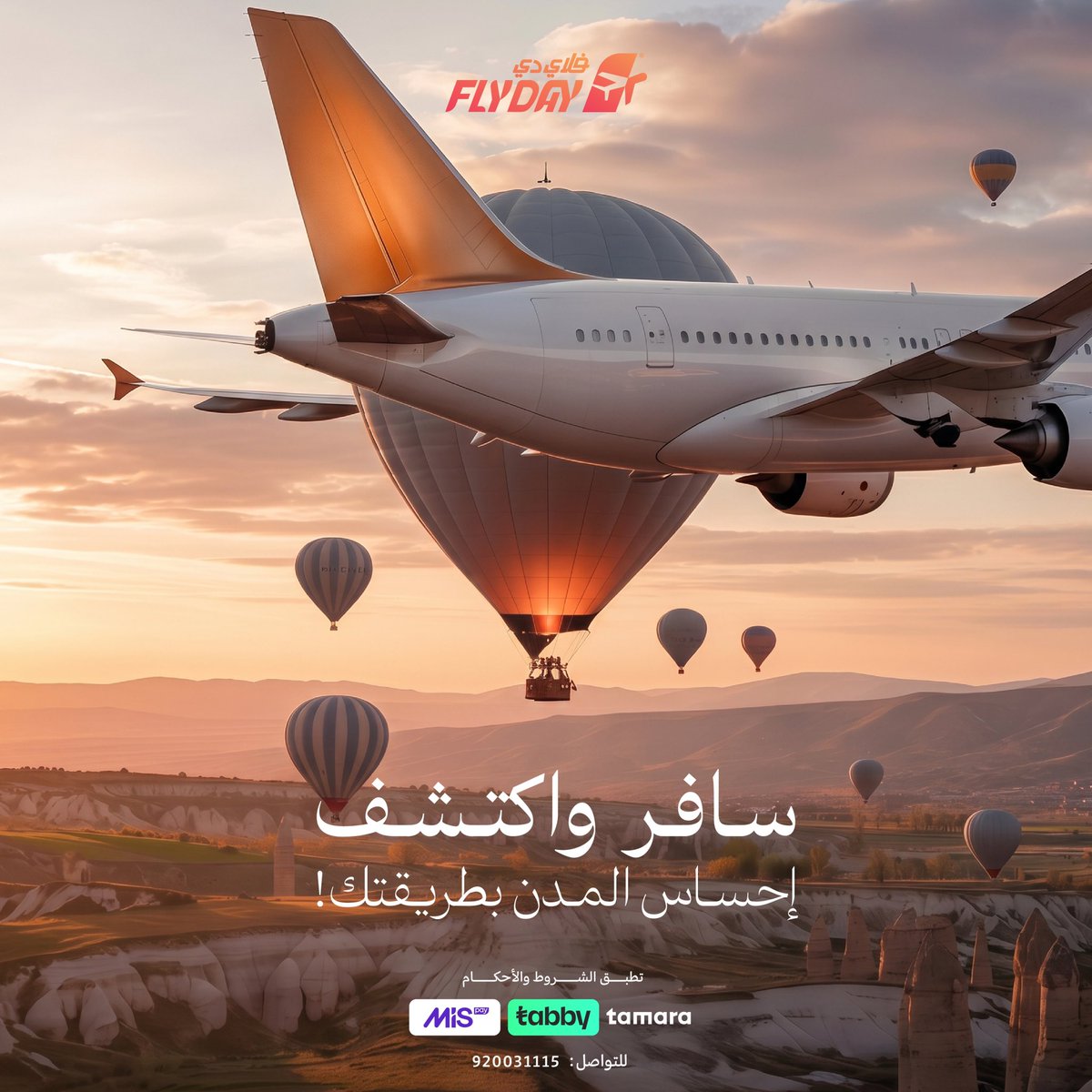 flydaycom's tweet photo. كـل مدينـة لها احساس مختلف 🌆
والأجمـل انك تعيشه بنفسـك، مو بس تشوفه من بعيد ✈️

#فلاي_دي #سفر #اجازة #حجز_طيران https://t.co/OoTNlXmcV1