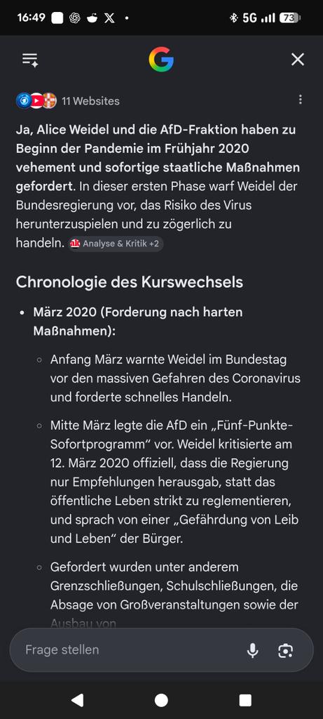 TheMightyPro's tweet photo. @boernmi001 @rumpelratz01 während sie anderen vorwirft, ohne Nachweise Behauptungen in den Raum zu stellen. 

Weidel ist nicht glaubwürdig. 
Hier bitte, ich hab die KI befragt. https://t.co/Q1grFGmyn8
