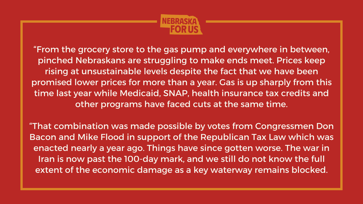NebraskaForUs's tweet photo. A statement from State Director Angie Lauritsen as inflation hits 4.2% in this morning's latest report. https://t.co/2124ue6uA3