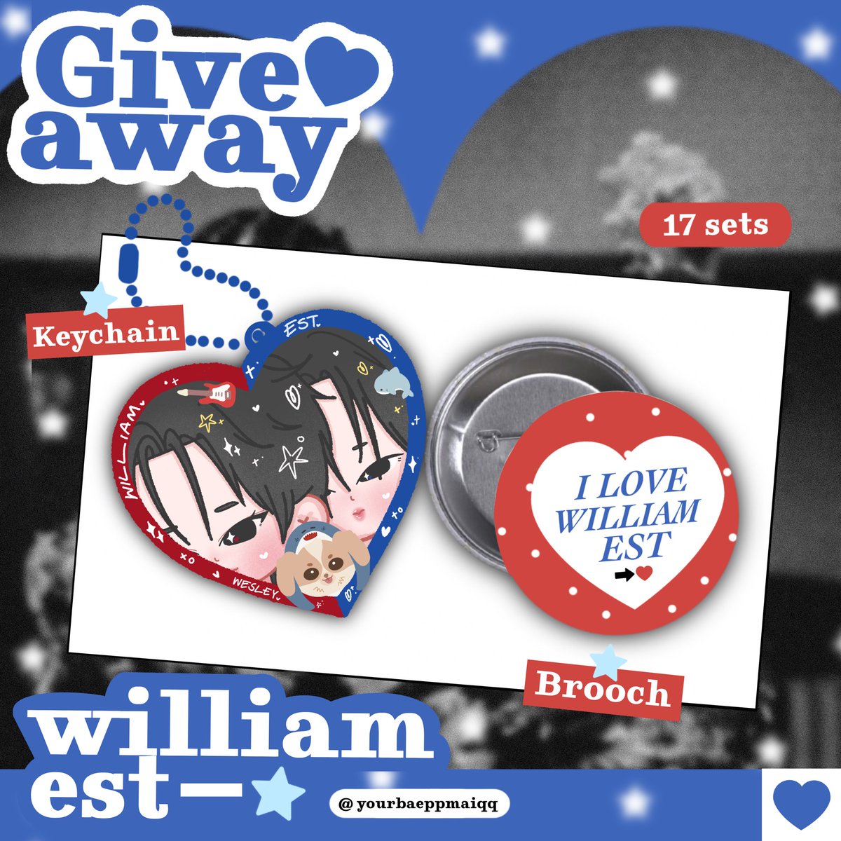yourbaeppmaiqq's tweet photo. 𝓟ls kindly rt

giveaway WilliamEst . . . 🦈🎸
♡ keyring 5 cm 1 ea 
♡ brooch 1 ea 
17 set onlyy 

gg form 💘 
date : 12/06/26
time : 20:23
shipping 50 bath

ใครสนใจฝากรีหรือเฟบให้หน่อยค้าบบฝากแท็กเมนชั่นได้เยยย( 🤎 ) 

#williamest #วิลเลี่ยมเอส #ตลาดนัดวิลเลี่ยมเอส https://t.co/l4NDZ1KBrq