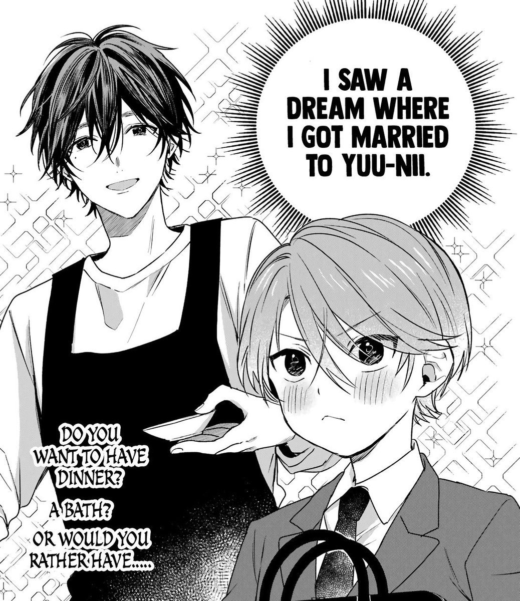 scarasitas's tweet photo. el sueño de tsubaki es tener a yuu como housewife https://t.co/Of2m7dm5Pn