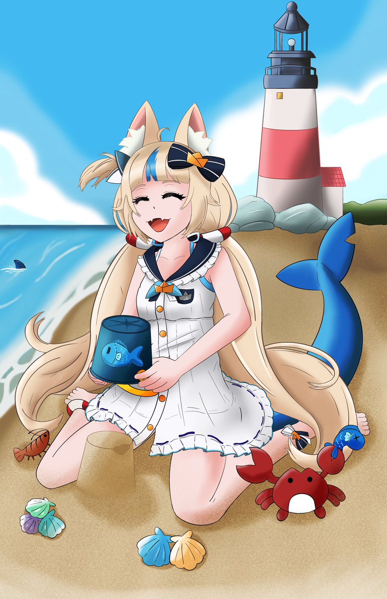 Lifeofforrest_'s tweet photo. Any playing at the beach? #sabart #samekosaba https://t.co/KKrDca2R4I