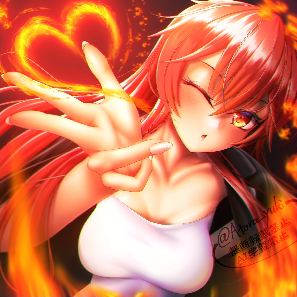 Atora_yuki's tweet photo. 久しぶりにウチの娘、花蓮ちゃん描きました！

デコルテ周りと手の描写こだわりました。 https://t.co/8KDTQTXkAG