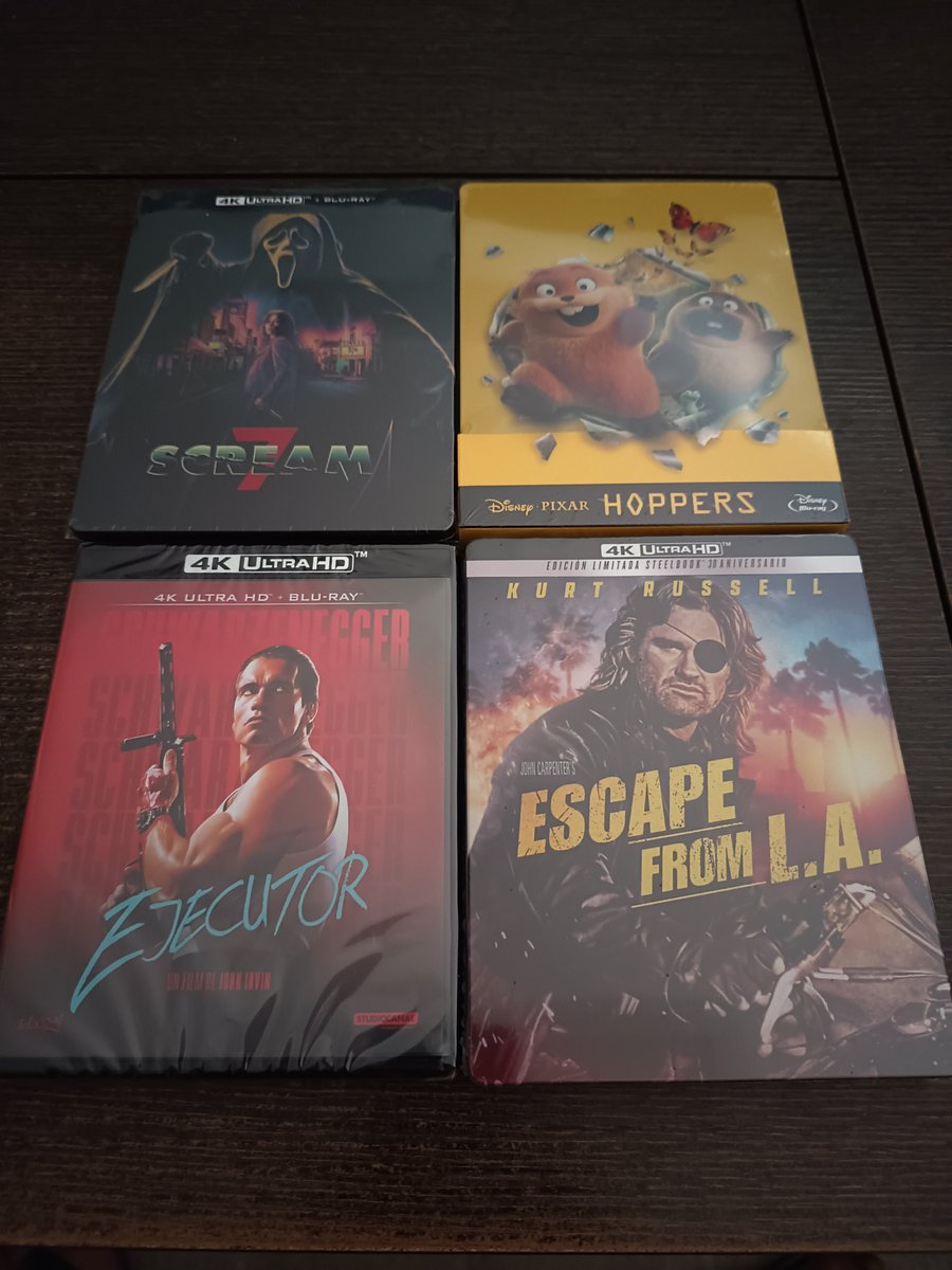 charlymax19's tweet photo. Las de hoy como siempre apoyando el formato físico y el buen cine @DivisaFilms @FilmsAmaray @UHDSpain @RetroRuka @cinemix_es @filmotec https://t.co/zm8H62N45Y