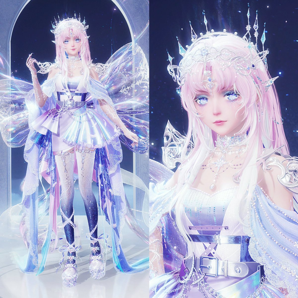 moonveilcherry's tweet photo. iridescent princess 🤍

#infinitynikki • #untiltideends https://t.co/s0ZlJPXrxE
