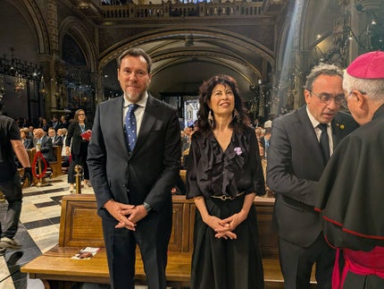 FonsiLoaiza's tweet photo. El acto religioso en Montserrat del papa León XIV ha estado presidido por la ministra de Igualdad. https://t.co/4ygCZtWy25