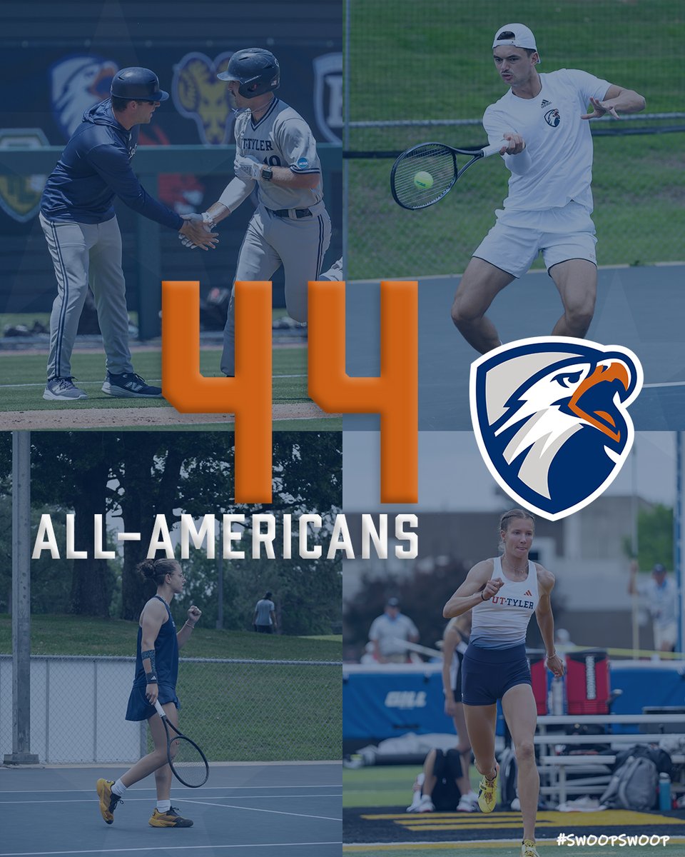 uttylerpatriots's tweet photo. GEN | A YEAR TO REMEMBER!

UT Tyler put together their best year of the Division II era in 2025-26 as they finished 17th in the Learfield Directors' Cup. Check out some of the highlights!

#SwoopSwoop https://t.co/Jw1pr7Rd2l