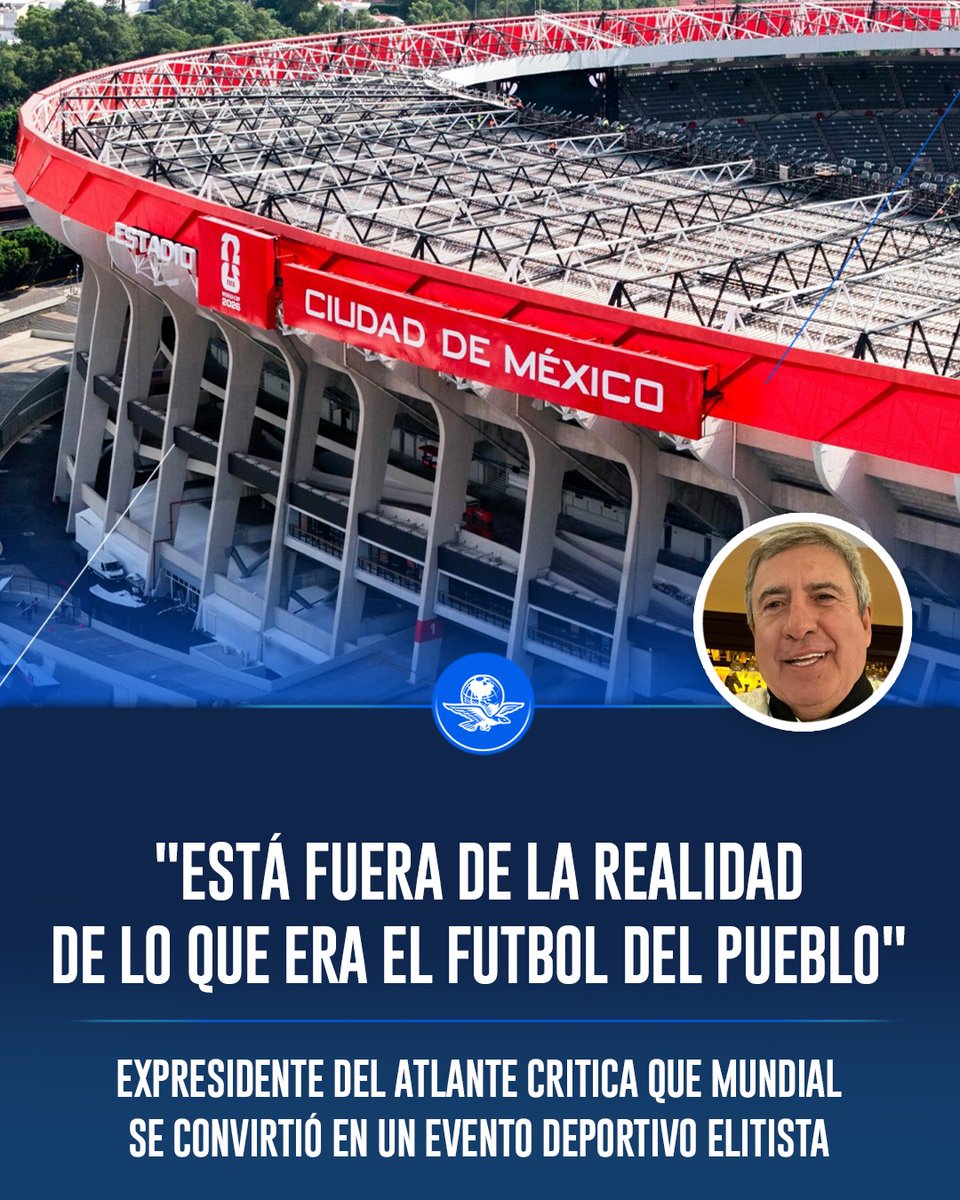 El_Universal_Mx's tweet photo. 🔴Aunque México será sede del Mundial 2026, los altos costos de los boletos y las afectaciones por las obras han reducido el entusiasmo entre algunos aficionados.

https://t.co/Uxx6geJOLQ https://t.co/5ydw405mvp