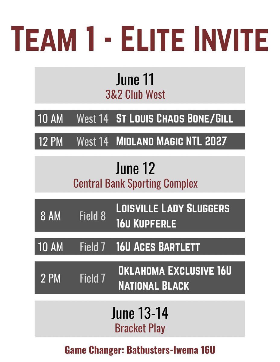 camdreiling47's tweet photo. You know what time it is! My favorite part of summer ☀️ Schedule ⬇️🥎

@Batbusters_IN @batbustersiwema @GilmourSoftball @GALancerAD @GALancerS_C @ohiovarsity @DiamondAddicts @LineDsoftball https://t.co/mjXDYH8XCN