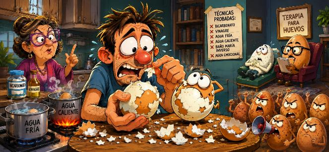 dannyviLe's tweet photo. #HistoriasIncreíbles
Hace unas semanas intenté pelar un huevo duro. No comerlo. Pelarlo.

Son dos actividades completamente distintas.

Comer un huevo duro es sencillo. Pelarlo se ha convertido en una disciplina experimental donde participan químicos, físicos, cocineros, chamanes y gente que tiene demasiado tiempo libre.

Porque el huevo moderno no quiere ser pelado. Antes sí.

Los huevos de mi infancia eran cooperativos. Uno golpeaba la cáscara contra la mesada, la hacía rodar un poco y la cáscara salía entera, como un sobretodo elegante que el huevo se quitaba para entrar a una fiesta.

Hoy no.

Hoy uno empieza a sacar la cáscara y la cáscara se lleva media clara. Después otro pedazo. Después otro. Y al final queda una esfera blanca llena de cráteres, como si hubiera atravesado un bombardeo táctico.

La gente dice que existen técnicas. Siempre aparece alguien que dice ese tipo de cosas.
- Hay que poner bicarbonato.
- No. Vinagre.
- Tiene que entrar con el agua fría.
- No. Con el agua hirviendo porque el shock térmico separa la membrana.
- No. Tiene que estar tibia.
- No. Tiene que salir caliente.

Una señora en internet recomendó algo llamado "baño maría inverso". No sé qué es, y tampoco me interesa bañarme haciendo paro de mano. Suena más a castigo medieval que a receta.

Probé todo. Bicarbonato. Vinagre. Agua fría. Agua caliente. Agua emocionalmente disponible.

Nada funcionó.

La cáscara seguía arrancando pedazos de clara con una crueldad que yo asociaba únicamente a ciertos compañeros de escuela.

Mi madre observó uno de mis intentos.
-Vos siempre elegís los huevos complicados.
-¿Cómo voy a elegirlos? Vienen en una caja cerrada.
-Ellos se dan cuenta.
-¿De qué?
-De que estás nervioso.
-¿Los huevos?
-Sí. Como los perros te huelen antes de atacarte.
-Los perros no hacen eso.
-Hacen exactamente eso.
-¿Y los huevos cómo se dan cuenta?
-Por las huevormonas.
-¿Las qué?
-Las huevormonas. Las largás cuando dudás. El huevo las siente y se pone a la defensiva.
-¿Me estás diciendo que el huevo detecta mi inseguridad?
-Claro. Por eso conmigo no pasa.

Mi madre siempre atribuyó a mi personalidad fenómenos que normalmente pertenecen a la física. Según ella, las tostadas se queman porque soy ansioso. Los ascensores se rompen porque transmito indecisión. Y ahora los huevos se aferran a la cáscara porque detectan mis huevormonas.

Decidí consultar a mi primo Carlos, que es psiquiatra. O al menos eso creemos. Tiene un consultorio, usa anteojos y cobra caro. Son tres señales bastante convincentes.

Le conté el problema.

Carlos permaneció en silencio unos segundos.
-¿Y si el huevo no quiere separarse?
-¿De la cáscara?
-Sí.
-¿Por qué no querría?
-Miedo.
-¿Miedo a qué?
-A enfrentar el mundo exterior.

Me explicó que la cáscara había sido su hogar durante semanas. Su estructura de contención. Su zona segura. Y que quizás arrancarla de golpe generaba resistencia.
-¿Me estás diciendo que el huevo tiene apego emocional?
-No lo descartaría.
-Es un huevo.
-Vos también sos un conjunto de proteínas con problemas de adaptación.

La verdad es que no supe cómo responder.

Durante unos días observé los huevos de otra manera.

Noté que algunos parecían tensos. Otros resignados. Uno particularmente agresivo.

Empecé a preguntarme si existirían psiquiatras especializados en huevos.

Consultorios pequeños.

Sillones diminutos.

Huevos acostados hablando de sus inseguridades.
-Doctor, tengo miedo de independizarme de la cáscara.
-Es natural.
-¿Y si allá afuera me convierto en torta pascualina?
-Trabajaremos esa angustia.

Llegué a pensar que quizás el problema no era técnico sino psicológico.

Quizás los huevos de antes eran distintos. Más maduros. Más empáticos. Aceptaban el proceso. Entendían que la separación era parte de la vida.

Los de ahora no.

Los de ahora se aferran. Negocian. Litigan. Presentan recursos.

Y cuando uno intenta pelarlos, se llevan media clara en señal de protesta.

Ayer arruiné otro.

Lo miré durante varios segundos. Parecía un planeta devastado por una guerra civil.

Mi madre pasó por la cocina.
-¿Ves? Lo apuraste.

Y yo ya no sé.

Capaz tiene razón.

Capaz los huevos modernos necesitan terapia.

O capaz los que necesitamos terapia somos los que seguimos intentando pelarlos esperando que vuelvan a ser como eran antes. Porque si hay algo que me preocupa de todo esto, no es el huevo.

Es que llevo tres semanas discutiendo con uno y todavía siento que él tiene mejores argumentos que yo.

Hasta la próxima, si es que hay.