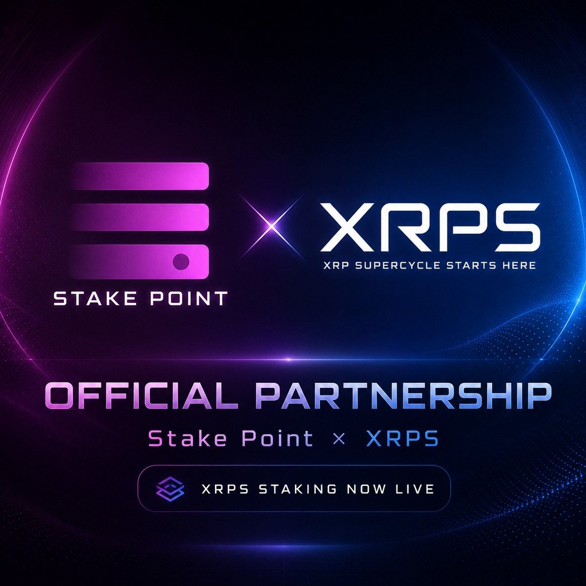 StakePointApp's tweet photo. Exciting news for StakePoint and the $XRPS community! 📢

StakePoint and XRPS are working towards a strategic partnership. The partnership will include a dedicated XRPS staking hub with exclusive benefits for XRPS holders!

More details to follow soon! 

#StakePoint 🤝 #XRPS https://t.co/ChIXiOO1Qn