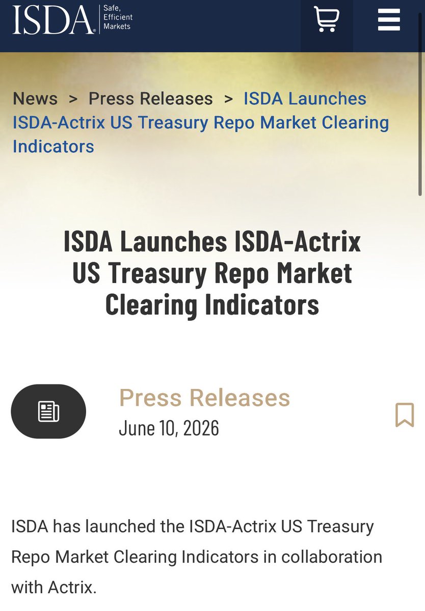 MrManXRP's tweet photo. The repo market is the bloodstream of the dollar system.

Ripple x ISDA

These 2 items go hand in hand.

If machines begin coordinating economic activity, they require
continuous liquidity access, continuous collateral verification, continuous settlement confidence,
and continuous trust scoring.

Which means the financial system itself becomes increasingly algorithmic.

Machines become participants inside the treasury system itself.

We are still in the early stage of connectivity.

https://t.co/HUt9qTXgtI