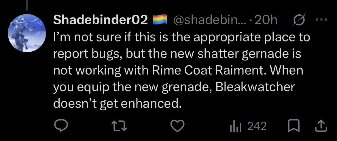 shadebinder02's tweet photo. @DestinyTheGame Bungie please look at this, this is a bug report: https://t.co/ISVO3J3D2x