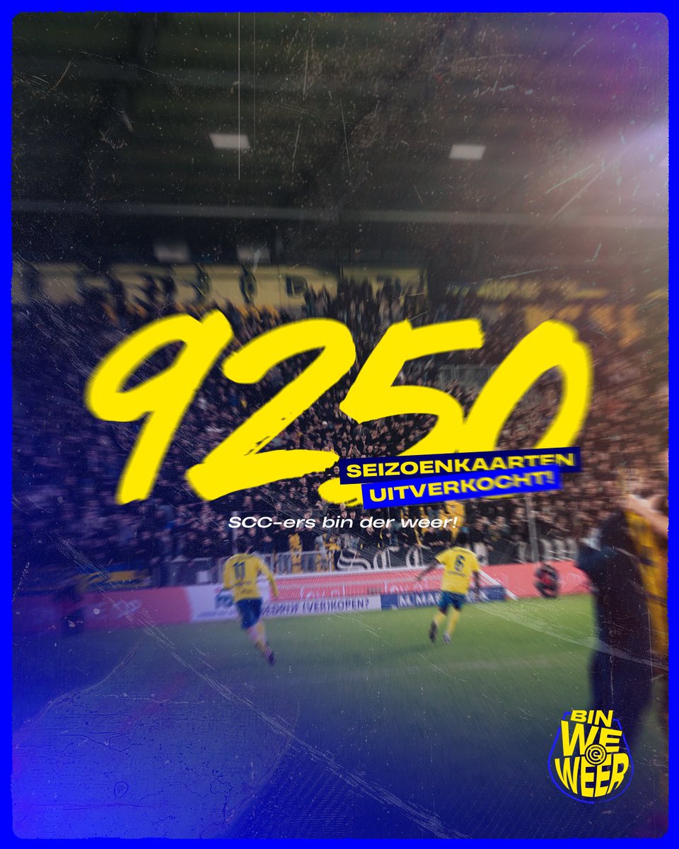 SCCambuurLwd's tweet photo. Alle seizoenkaarten zijn uitverkocht! 💯

🔗 https://t.co/TIYEUa234b https://t.co/QwROxvX4tN