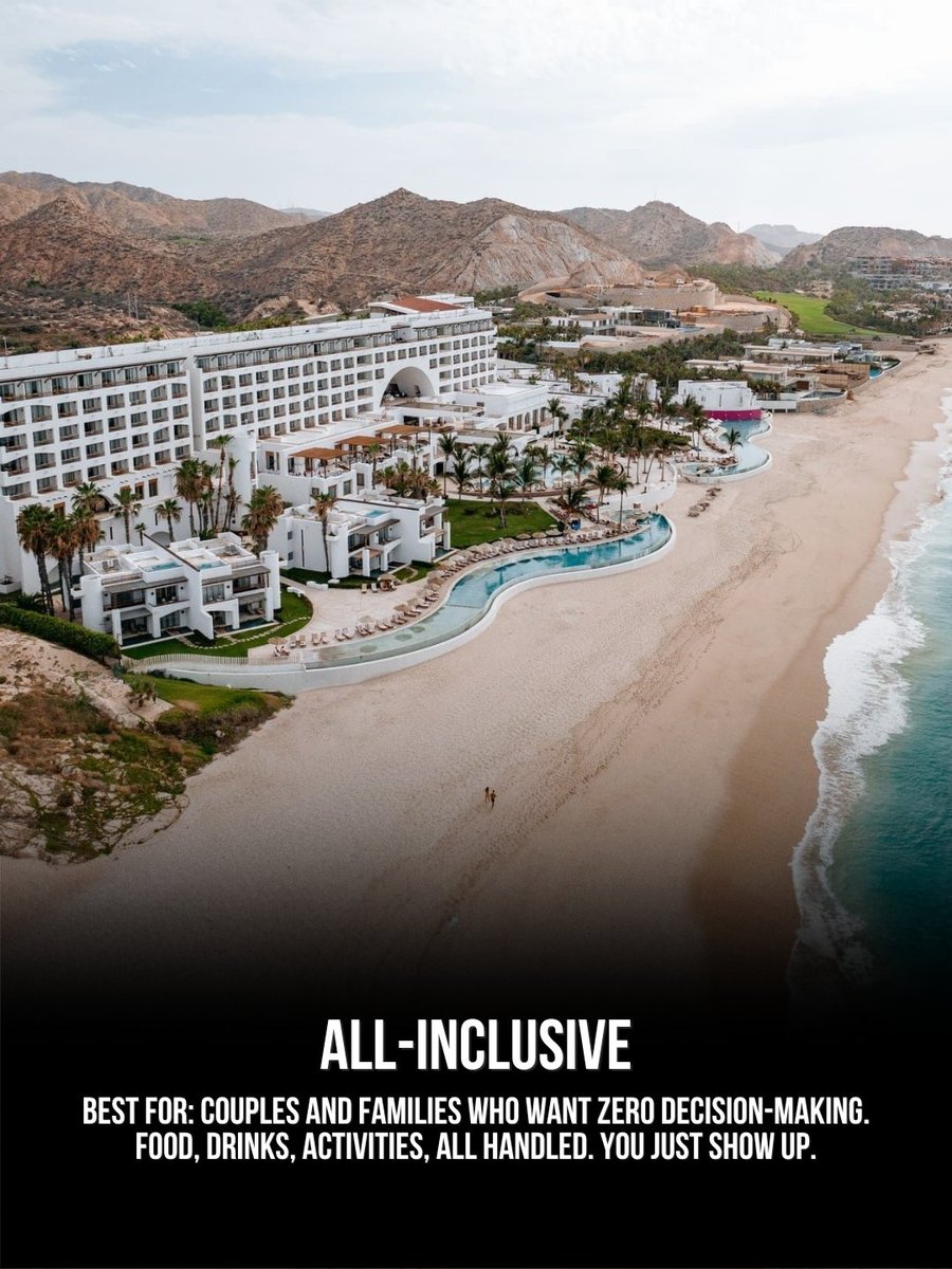 caboIG's tweet photo. Still deciding where to stay in Cabo?

All-inclusive resorts are great when you want everything handled, private villas are best for groups who want space and freedom, and boutique hotels are perfect when you want something smaller and more personal. 

The right choice really https://t.co/KGM5tBuSCS
