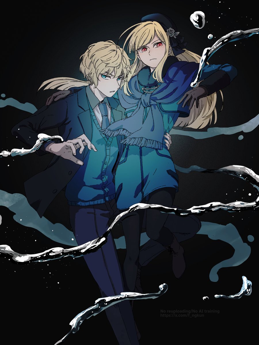 f_ngkun's tweet photo. 差分です
着地任せた！をやって欲しいしやれそうな2人だなって思いながら描いてました https://t.co/5ZyYR8BSbh