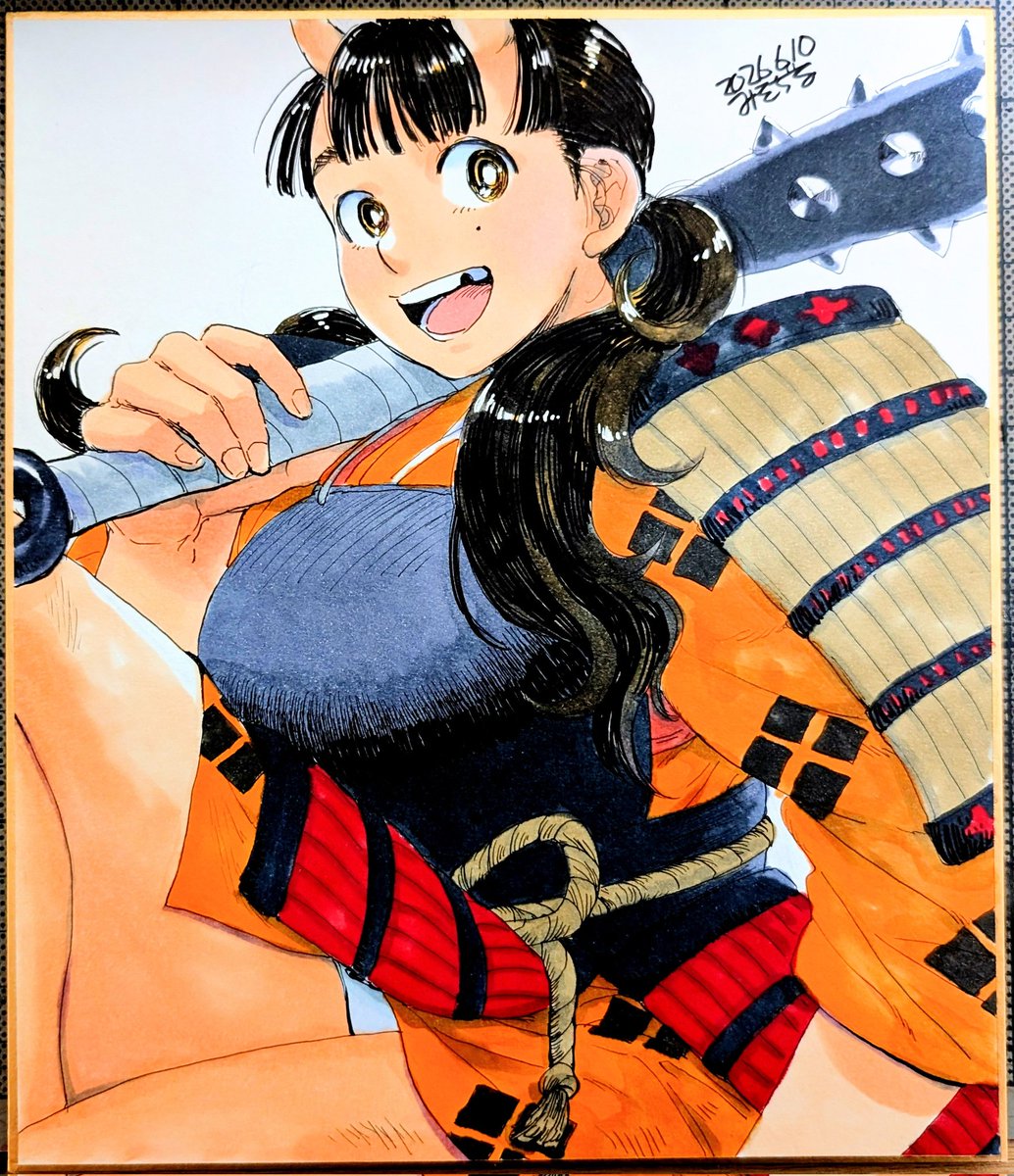 misodiru's tweet photo. 最近描いてた色紙
#色紙 https://t.co/hC0piq5716