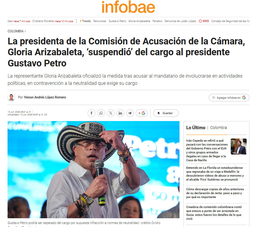 ElRepublicano09's tweet photo. La “suspensión” llega justo cuando Petro necesita victimizarse para movilizar su base radical en la recta final por Iván Cepeda.
Le dan la excusa perfecta: “Me persiguen las instituciones”. Sale a la calle como mártir, genera titulares gratis, polariza y trata de cerrar la brecha en segunda vuelta.
Esto no es justicia. Es un regalo de victimización fabricado por la misma maquinaria.