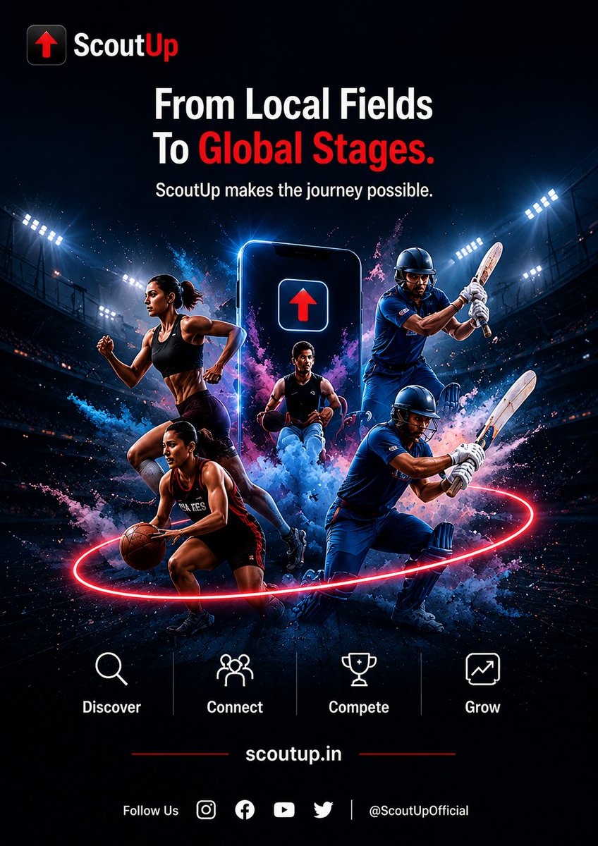 ScoutUp_IN's tweet photo. 🏆 From local fields to global stages.

Discover opportunities.
Connect with the right people.
Compete. Grow.

ScoutUp is helping athletes get discovered and take the next step in their journey.
🌐 https://t.co/DSEoDDihD1

#ScoutUp #SportsTech #Athletes #SportsCommunity #Talent https://t.co/Rc3QTjjX4I