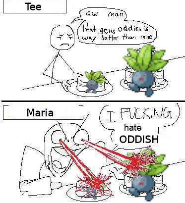Miss_MariaNet's tweet photo. Remember! the only good oddish is NO ODDISH!!!!! https://t.co/o4Z4iOuedp