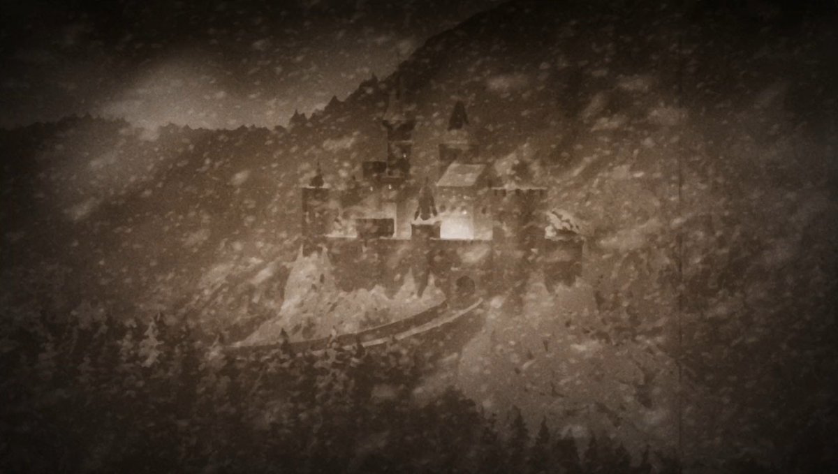 bruhmomentgg27's tweet photo. I know Capella lives here and she's evil and all but seeing a castle in the snow makes my inner child bounce giddily https://t.co/8aXrXTRUwg