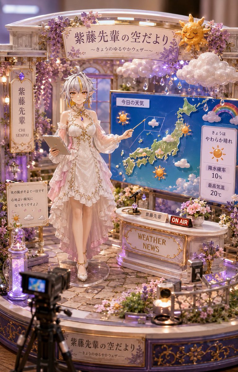 🌤️ 早安啊~~おはよう！ 今天出門前記得看看天氣預報喔✨ 帶傘也好