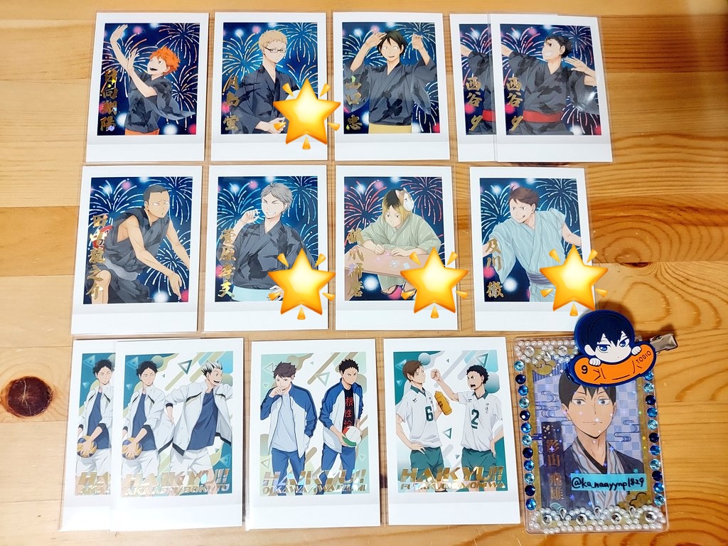 ka_naayynp1829's tweet photo. 【交換】
ハイキュー!!　ぱしゃこれ PREMIUM Vol.4

譲→写真1

求→影山♾️、清水1、澤村1、及川&amp;影山♾️

・影山単体を含む交換優先
・2:2～の交換優先
・🌟は単体での交換不可

※初回の方は、プロカ必読🙇‍♀️
お気軽にお声掛け下さい◎ https://t.co/XCb0Hx8Oug