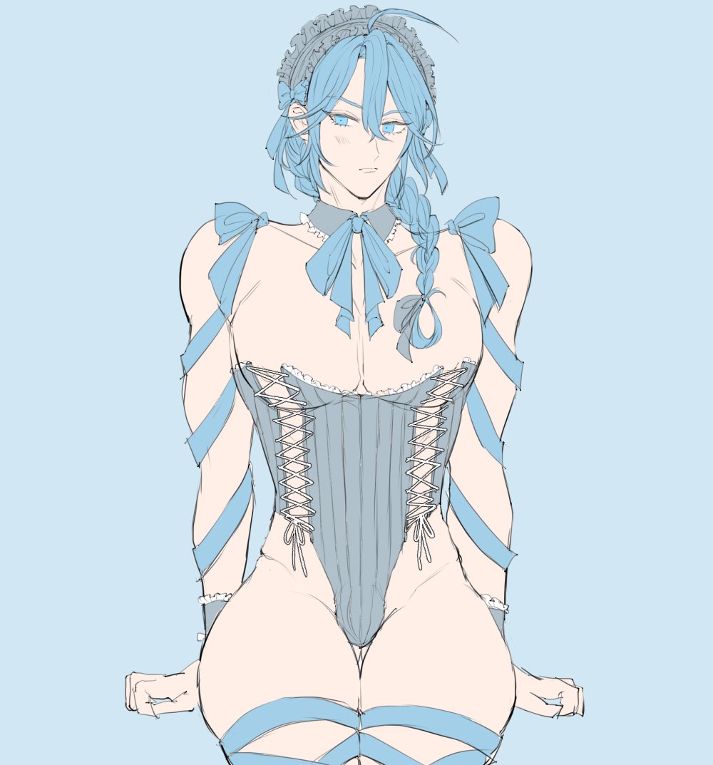 twodaoji's tweet photo. 💙えどリボン💙　※非公式衣装 https://t.co/rwDEm9XJFp