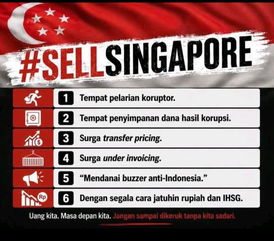 adityo_bram's tweet photo. Indonesia sudah banyak belajar dari krisis 98,liat tuh skrng, ketika asing lakukan cutloss, emiten lokal pesta pora dengan menyerok harga saham yg harganya murahhh, kena deh!!! 
#sellsingapore
#buyindonesia https://t.co/xW7q2srKa3