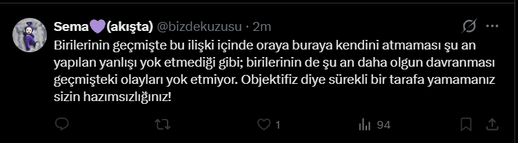 aframisreal's tweet photo. @bizdekuzusu eşit seviyorsan kız tarafını kollarken erkek tarafına da iftira atmaman gerekmiyor muydu? https://t.co/NBD0qZwA5V