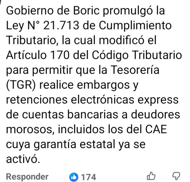 Patfercam's tweet photo. @24HorasTVN Q no se haga el hue..el no cumplio su pronesa y mas encima firmó el decreto de embargo a los del.CAE.asi es q ,q no ponga cra de yo no fui https://t.co/be7KeMR9X6