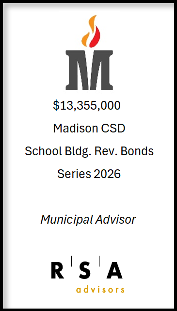 RSA_Advisors's tweet photo. RSA completed a successful bond sale today for Madison County Schools. It was a pleasure working with the district and we look forward to future projects! https://t.co/UpEF3EEu1B