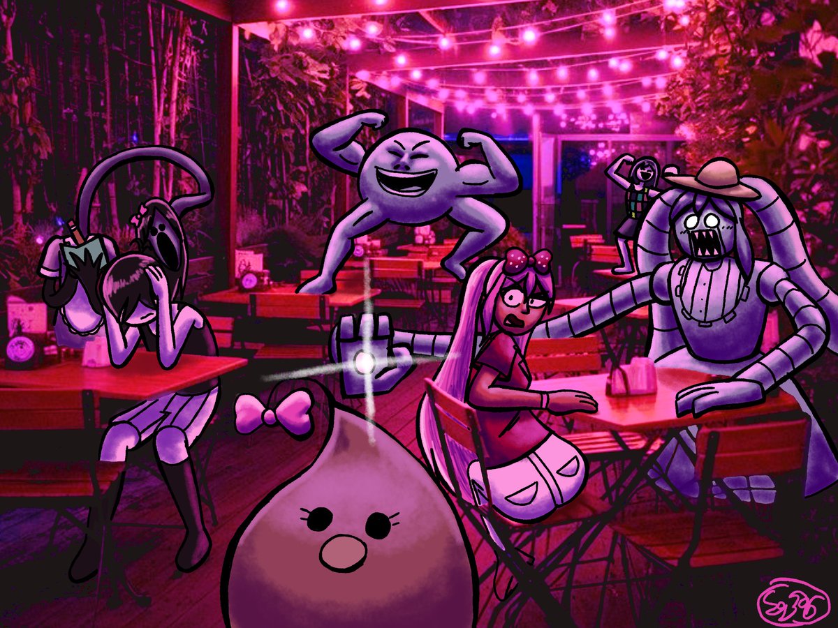 smokegrenade396's tweet photo. Night Out at Sweetheart's Dining Event 

#omori #fanart #digitalillustration https://t.co/BlKGKhfMSJ