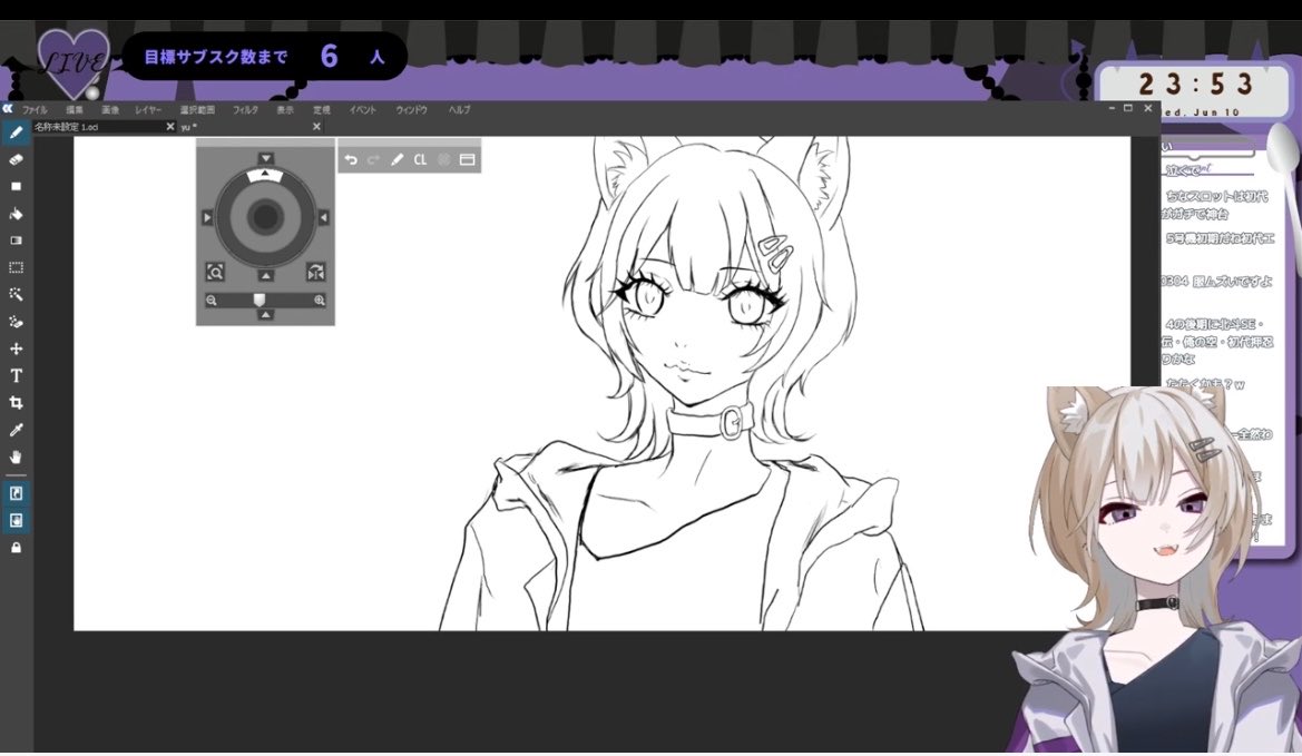 acha_dlv's tweet photo. おえかき配信でした
ラフ👈👉線画
クリッピングってなーーーに？状態なのでデジタルをお勉強します५✍ https://t.co/YFUqwqWZGo