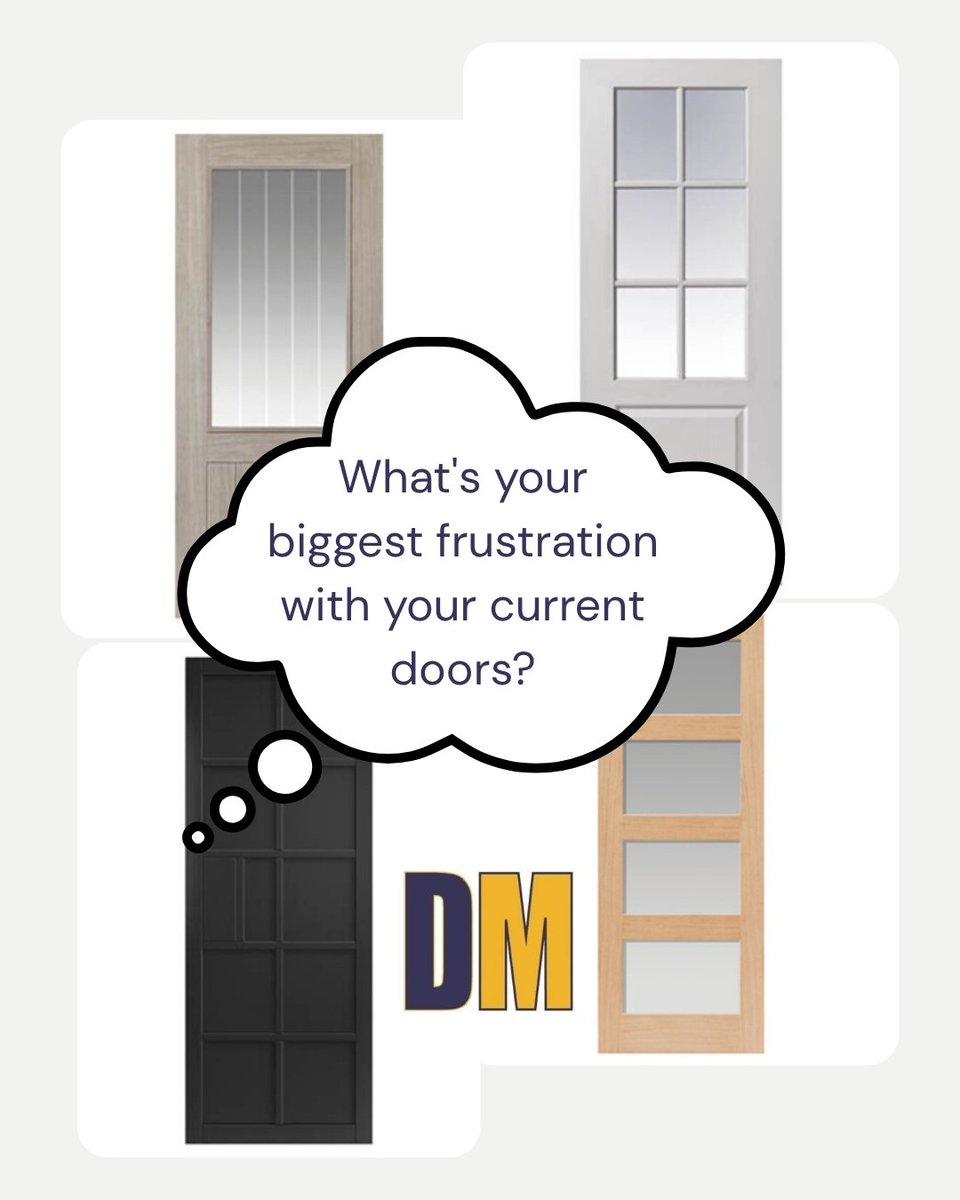 mate_door's tweet photo. 🚪💭 What's your biggest frustration with your current doors?

Is it squeaky hinges, outdated styles, lack of natural light, doors that stick, or simply a look that no longer suits your home? https://t.co/UZjP6x8rAw