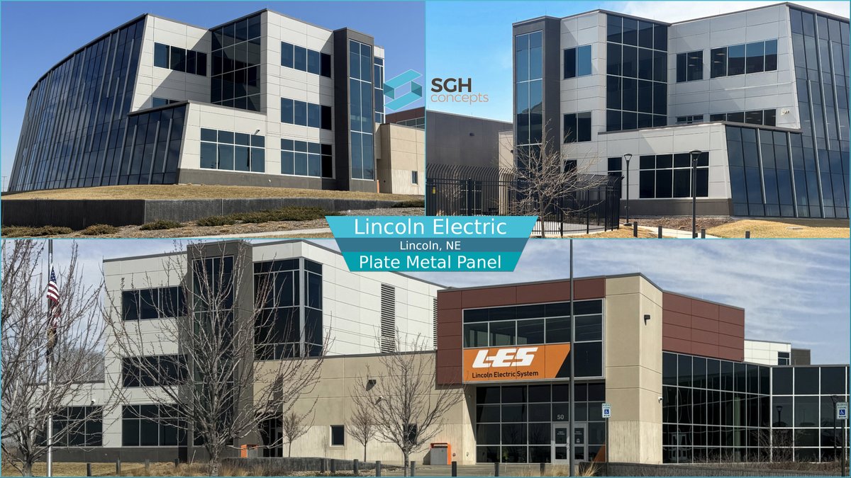 SGHconcepts's tweet photo. Showing off the Lincoln Electric project, which included the installation of plate metal panels on the building exterior.

This project showcases the expertise, attention to detail, and commitment to quality demonstrated by our team throughout every phase of construction. https://t.co/cYJHZKIx5T