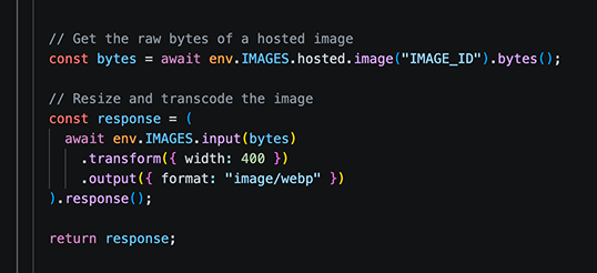 heydna_'s tweet photo. The @CloudflareDev Images binding now supports operations for managing hosted images https://t.co/k5RMQLPqp7