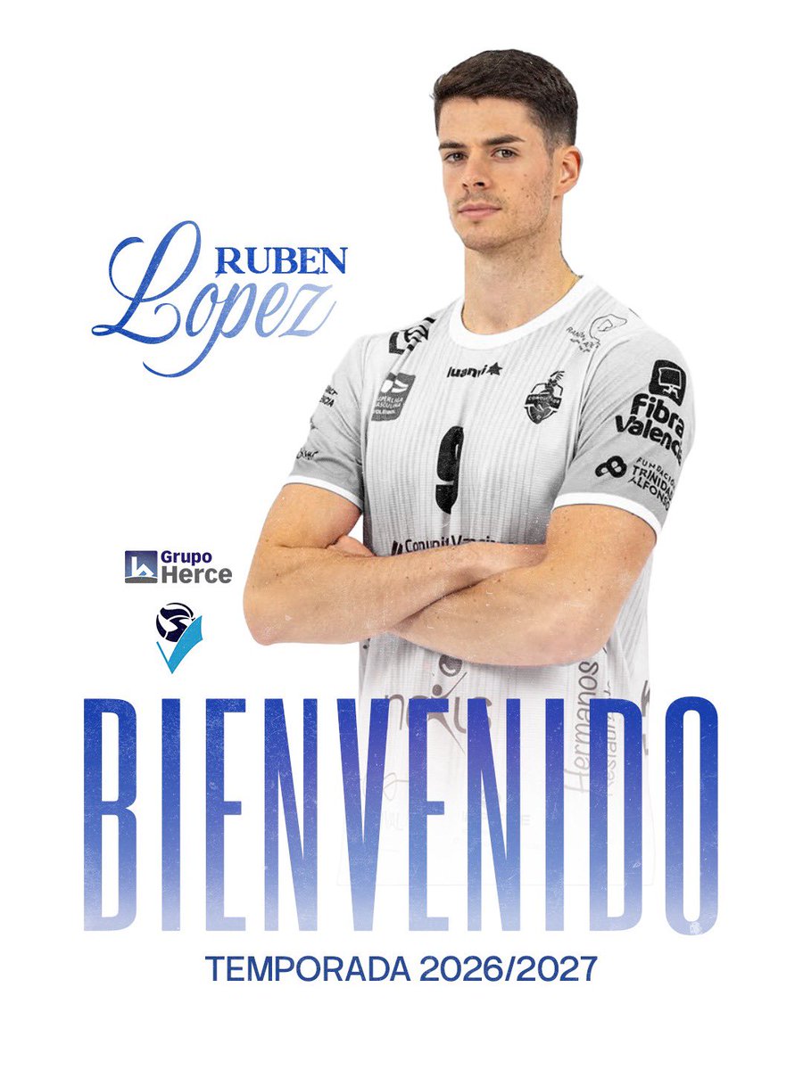 rioduerovoley's tweet photo. ¡REFORZAMOS EL CENTRO DE LA RED! 🧱🩵

Damos la bienvenida a Rubén López, nuevo central del Grupo Herce Soria para la temporada 2026-2027.

Experiencia internacional, gran capacidad de bloqueo y 2,01 m para elevar nuestro nivel competitivo. ¡Bienvenido a Soria, Rubén! 🏐🔥 https://t.co/OBWSdR0GqC