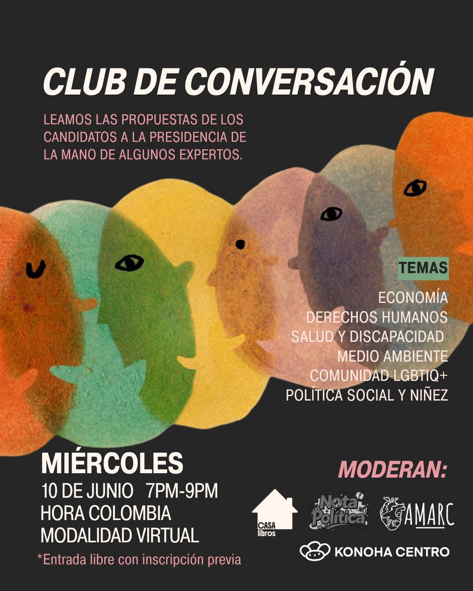 Ninez_Ya's tweet photo. ¿Qué lugar ocupa la #Niñez en las propuestas presidenciales?

Hoy, en un Club de Conversación sobre los planes de gobierno, compartiremos una mirada sobre los retos de la niñez en 🇨🇴 y los temas que aún requieren mayor atención.

🕖7 p.m.
✍️https://t.co/nwDMDSbOe4
#Elecciones2026 https://t.co/4HBckPxy5P