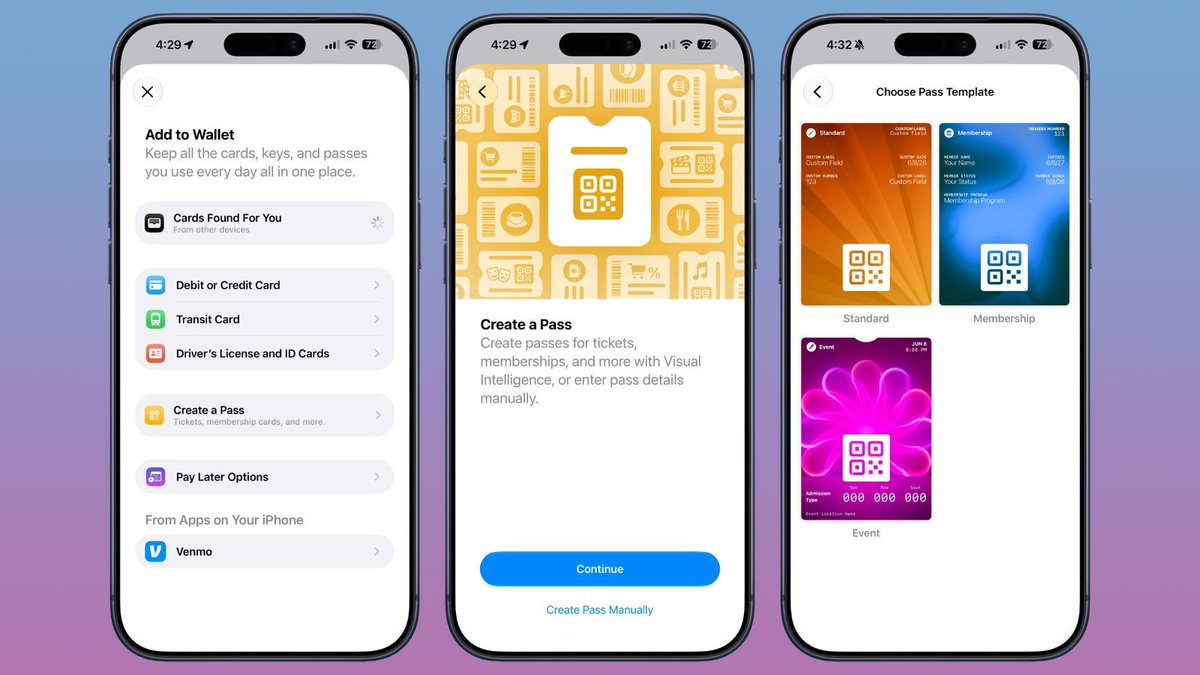 tecnotico's tweet photo. iOS 27 permitirá que agreguemos cualquier tarjeta o membresía al Wallet personalizando la experiencia. https://t.co/FahI0Br8xj https://t.co/h1pNKQg3VG