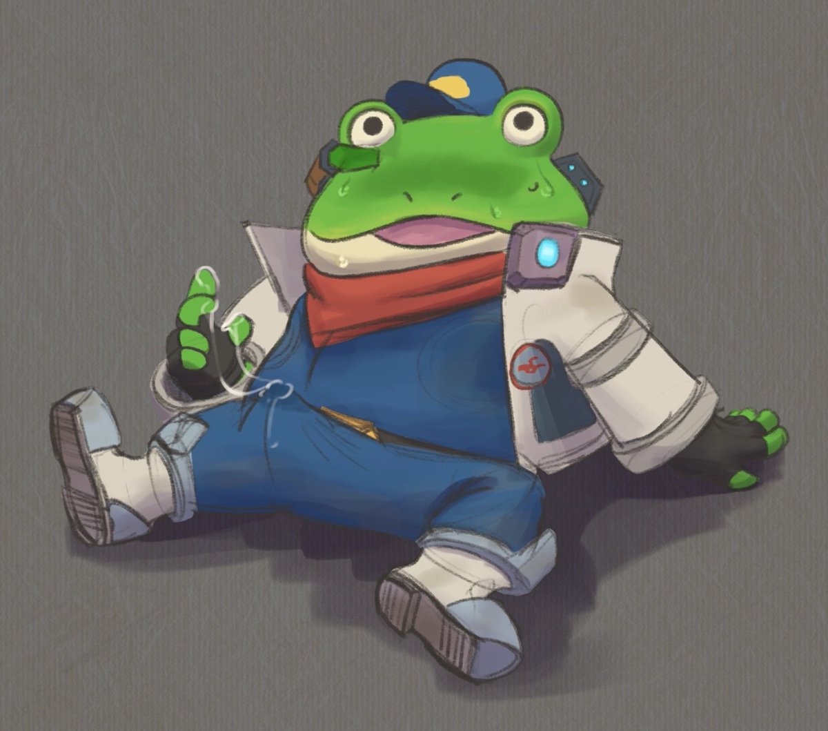 AnvilWithoutAn's tweet photo. Leaky Frog https://t.co/xVccqeE9bw