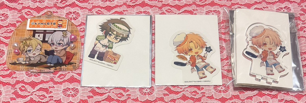 krms678's tweet photo. 【交換】アイナナ アニカフェ

【譲】
ステッカー：🍕 大和、三月
アクスタ：三月

【求】
同種 ナギ

郵送での交換をお願いいたします。検索からもお気軽にお声掛けください。 https://t.co/RjgiUcis4o