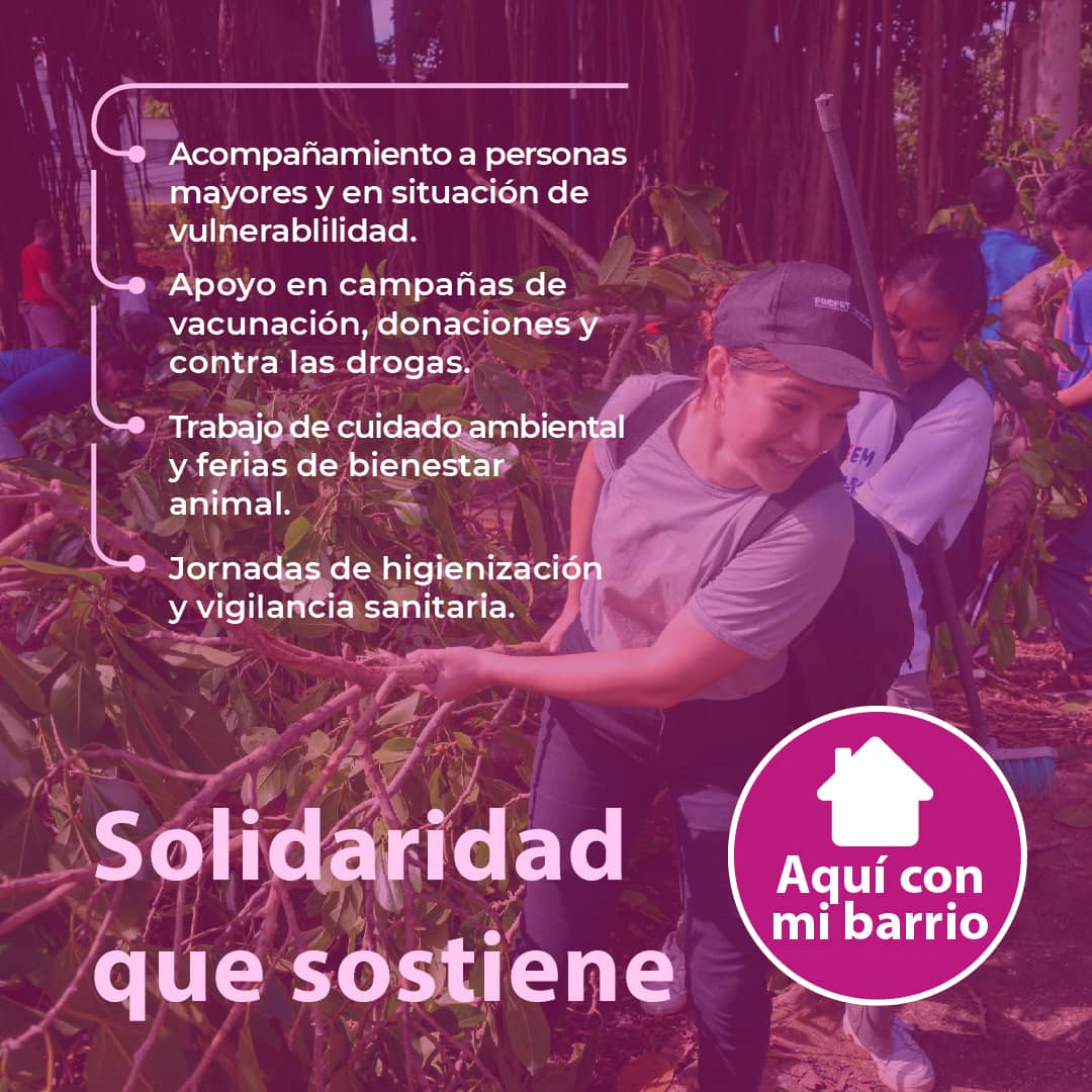 UJCdeCuba's tweet photo. 🤝 Donde hay un abuelo solo, ahí está el joven. Donde falta una vacuna, una donación, un diálogo sobre las drogas, ahí está la Red.❤

🖇Cuidar el planeta y a los que en él viven, limpiar el barrio y vigilar la salud: todo es una misma lucha por la vida.
#RedJuvenilComunitaria https://t.co/WHIb9y6VRb