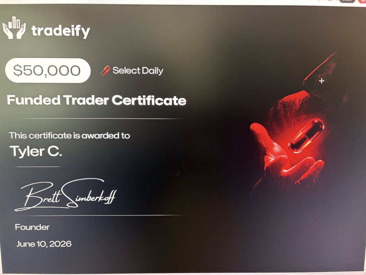 TylerCrooked's tweet photo. D.O.D! JDun helping me pass the eval AND add a little to the fundy. Appreciate you for the daily steady guidance my friend! 💪🐂🤙 Team Bull for Liiiife https://t.co/H2svsRZNXJ