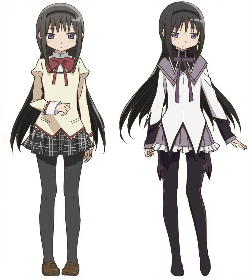 satellite_333's tweet photo. ほむらちゃん変身前と後では頭身違う？ https://t.co/M6xAIcGk4D