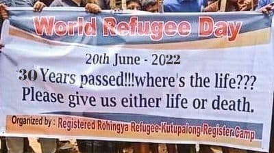 RRANforRohingya's tweet photo. three decades. We urge world leaders to share responsibility and pursue durable solutions through rights, protection, education, livelihoods, and safe, voluntary return with citizenship and dignity. #Rohingya #Refugees #HumanRights #SharedResponsibility https://t.co/JjcE4qENid