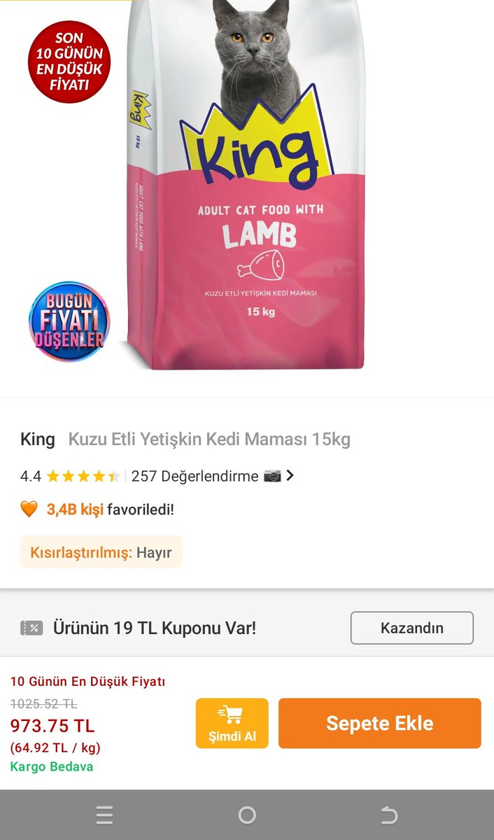 Serayindunyasii's tweet photo. Beslemelerde kullandığımız mamalar indirime girmiş. Adres versem yollamak isteyen olur mu? Paylaşır mısınız? https://t.co/v0Rdim8akK
