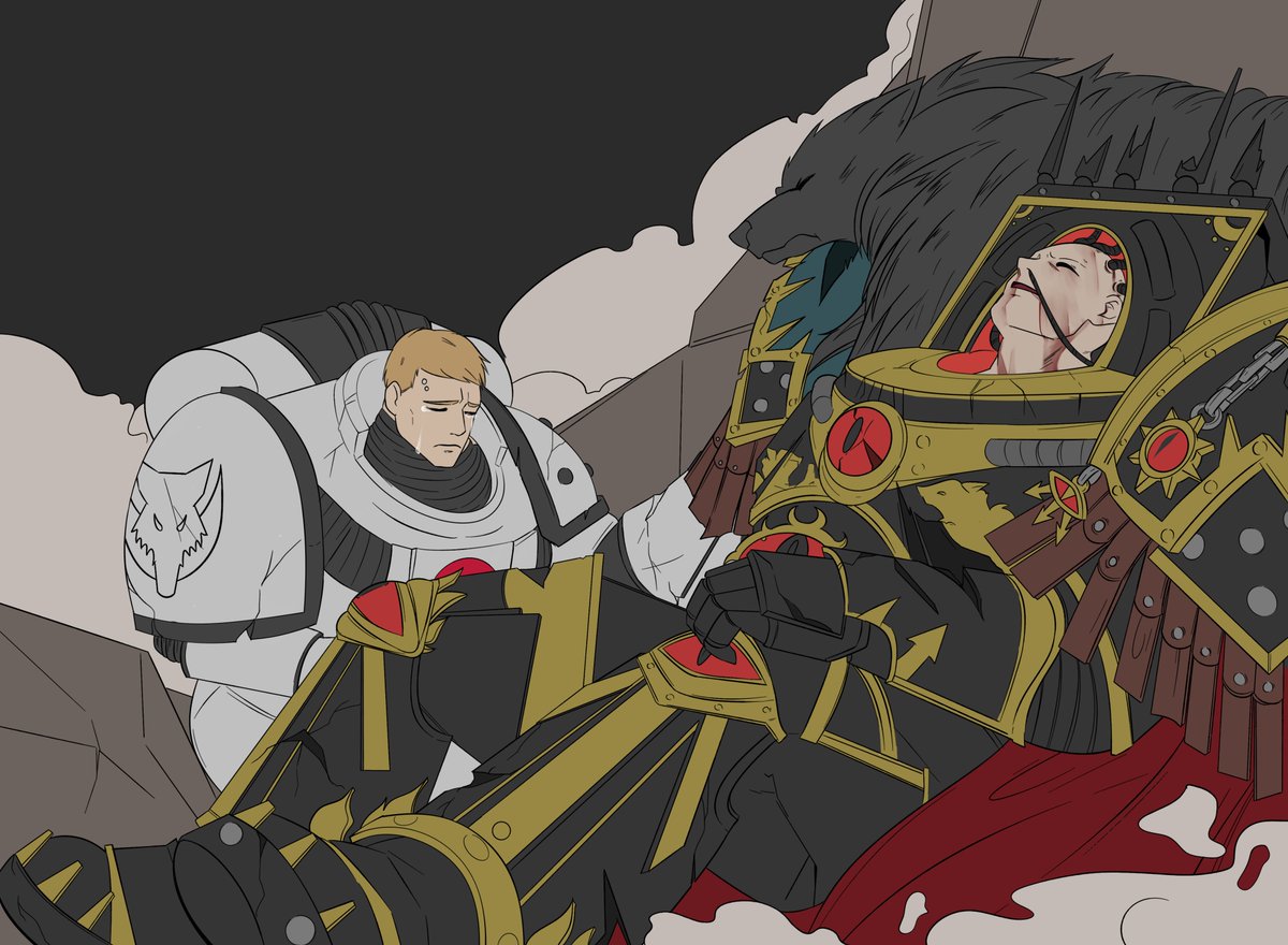 Flower_Lynnn's tweet photo. Before -> After 🫶
I remember when everyone liked this art I was so happy, it was one of my favorite comms early this year.
#wh40k #warhammer40k https://t.co/Hu4MDiAylv